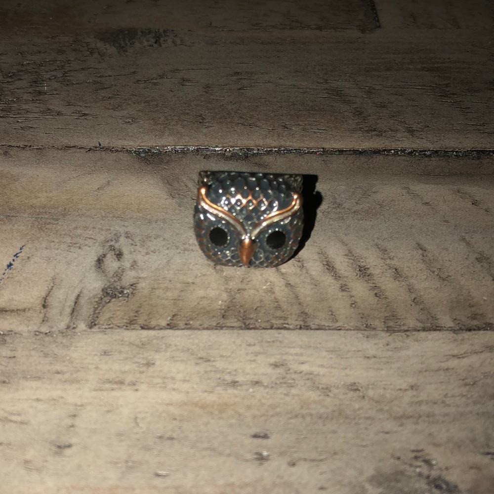 Brass owl ring